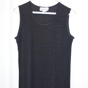 Floor Length Stretchy Black Maxi Dress